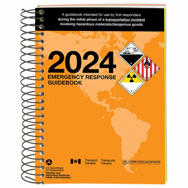 Emergency Response Guidebook (ERG) - 2024 Edition - 2024 Standard Size, Spiral Bound, English